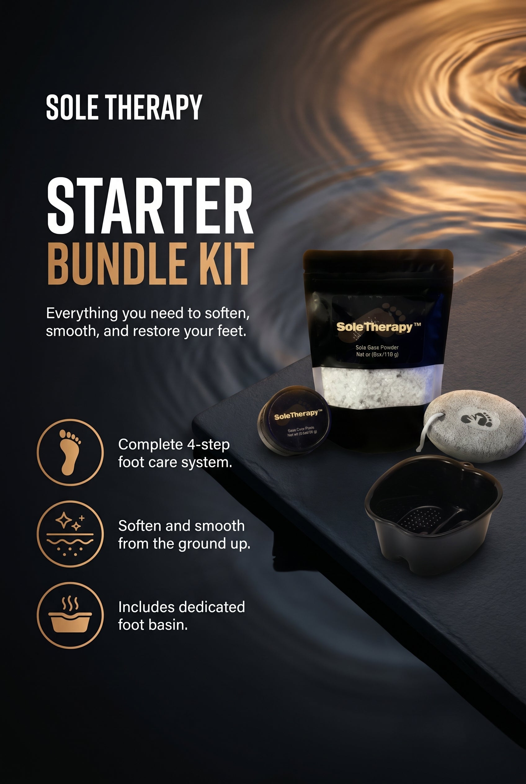 Sole Therapy™ Starter Kit + Foot Basin Bundle